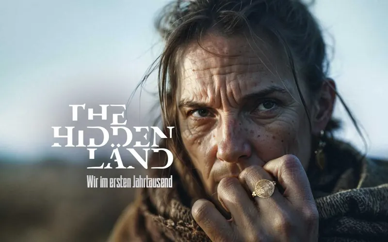 Key visual The Hidden Länd with a weathered face